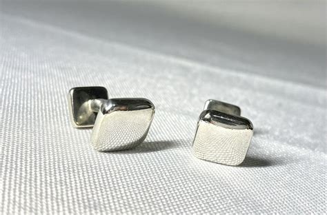 vintage tiffany cufflinks replica|Auth [Rare] Tiffany & Co. Mirrored Square Cufflinks Vintage.